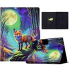 For Amazon Kindle Paperwhite 5 2021 Electric Pressed Painted Smart Leather Tablet Case(Moonlight Fox) - 1