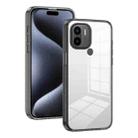 For Xiaomi Redmi A1+ / A2+ 2.5mm Anti-slip Clear Acrylic Hybrid TPU Phone Case(Black) - 1