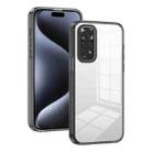 For Xiaomi Redmi Note 11 4G / Note 11S 4G 2.5mm Anti-slip Clear Acrylic Hybrid TPU Phone Case(Black) - 1