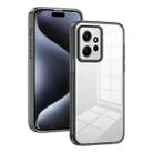 For Xiaomi Redmi Note 12 4G Global 2.5mm Anti-slip Clear Acrylic Hybrid TPU Phone Case(Black) - 1