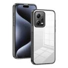 For Xiaomi Redmi Note 12 5G / Poco X5 2.5mm Anti-slip Clear Acrylic Hybrid TPU Phone Case(Black) - 1