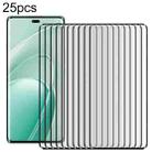 For Huawei Enjoy 70X 25pcs Full Glue 9H HD 3D Curved Edge Tempered Glass Film(Black) - 1