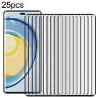 For Huawei Maimang 30 25pcs Full Glue 9H HD 3D Curved Edge Tempered Glass Film(Black) - 1