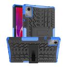 For Lenovo Tab M11/ Xiaoxin Pad 11 2024 Tire Texture TPU Hybrid PC Tablet Case with Holder(Blue) - 1