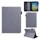 For iPad 10.2 2021 / 2020 / 10.5 Extraordinary Series Smart Leather Tablet Case(Grey) - 1