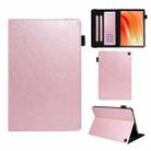For Amazon Kindle Fire HD10 2021/2023 Extraordinary Series Smart Leather Tablet Case(Rose Gold) - 1
