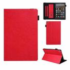 For Amazon Kindle Fire HD10 2017/2019 Extraordinary Series Smart Leather Tablet Case(Red) - 1