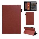 For Amazon Kindle Fire HD10 2017/2019 Extraordinary Series Smart Leather Tablet Case(Brown) - 1