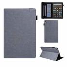 For Amazon Kindle Fire HD10 2017/2019 Extraordinary Series Smart Leather Tablet Case(Grey) - 1