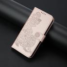 For Realme 13 Pro / 13 Pro+ Global Datura Flower Embossed Flip Leather Phone Case(Rose Gold) - 2