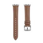 For Honor Band 9 Genuine Leather Watch Band(Brown) - 1