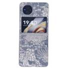 For vivo X Flip Embroidery Style Full Coverage Phone Case(Grey) - 1