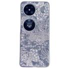 For Huawei Pocket 2 Embroidery Style Full Coverage Phone Case(Grey) - 1