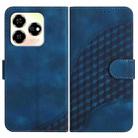 For ZTE Axon 60 YX0060 Elephant Head Embossed Phone Leather Case with Lanyard(Royal Blue) - 1