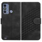 For ZTE Blade A53 YX0060 Elephant Head Embossed Phone Leather Case with Lanyard(Black) - 1