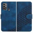 For ZTE Blade A53 Pro YX0060 Elephant Head Embossed Phone Leather Case with Lanyard(Royal Blue) - 1