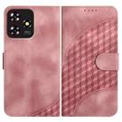 For ZTE Blade A73 4G / Blade V50 Design 4G YX0060 Elephant Head Embossed Phone Leather Case with Lanyard(Pink) - 1