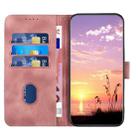 For ZTE Blade A73 4G / Blade V50 Design 4G YX0060 Elephant Head Embossed Phone Leather Case with Lanyard(Pink) - 3