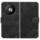 For ZTE Blade A73 5G YX0060 Elephant Head Embossed Phone Leather Case with Lanyard(Black) - 1