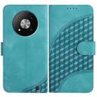 For ZTE Blade A73 5G YX0060 Elephant Head Embossed Phone Leather Case with Lanyard(Light Blue) - 1