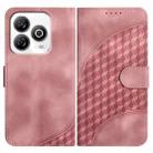 For ZTE Blade A75 4G YX0060 Elephant Head Embossed Phone Leather Case with Lanyard(Pink) - 1