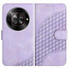 For ZTE Blade A75 5G / Nubia Focus YX0060 Elephant Head Embossed Phone Leather Case with Lanyard(Light Purple) - 1