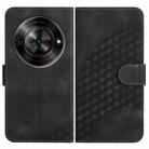 For ZTE Blade A75 5G / Nubia Focus YX0060 Elephant Head Embossed Phone Leather Case with Lanyard(Black) - 1