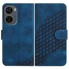 For ZTE Blade V50 Design 5G / Nubia Neo 5G YX0060 Elephant Head Embossed Phone Leather Case with Lanyard(Royal Blue) - 1