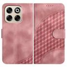 For ZTE Blade V70 YX0060 Elephant Head Embossed Phone Leather Case with Lanyard(Pink) - 1