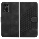 For ZTE Libero 5G II YX0060 Elephant Head Embossed Phone Leather Case with Lanyard(Black) - 1