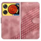 For ZTE nubia Music 2 YX0060 Elephant Head Embossed Phone Leather Case with Lanyard(Pink) - 1