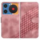 For ZTE nubia Music YX0060 Elephant Head Embossed Phone Leather Case with Lanyard(Pink) - 1