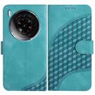 For ZTE nubia Z50S Pro YX0060 Elephant Head Embossed Phone Leather Case with Lanyard(Light Blue) - 1