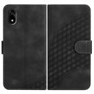 For ZTE Kantan Sumaho 4 A402ZT YX0060 Elephant Head Embossed Phone Leather Case with Lanyard(Black) - 1
