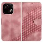 For ZTE Blade A35e 4G YX0060 Elephant Head Embossed Phone Leather Case with Lanyard(Pink) - 1