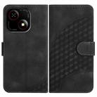 For ZTE Blade A35e 4G YX0060 Elephant Head Embossed Phone Leather Case with Lanyard(Black) - 1