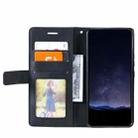 For Motorola Moto G85 Skin Feel Splicing Leather Phone Case(Black) - 3