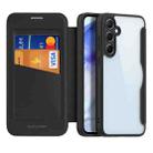 For Samsung Galaxy A55 5G DUX DUCIS Skin X Pro Series PC + TPU Phone Leather Case(Black) - 1