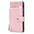 For Motorola Moto G 5G 2025 Zipper Bag Leather Phone Case(Rose Gold) - 2