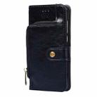 For Motorola Moto G05 Zipper Bag Leather Phone Case(Black) - 2