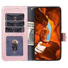 For Motorola Moto G05 Zipper Bag Leather Phone Case(Rose Gold) - 3