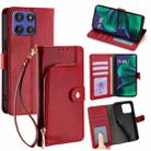 For Motorola Moto G Stylus 5G 2025 Zipper Bag Leather Phone Case(Red) - 1