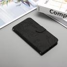 For TCL 60 5G HT03 Skin Feel Butterfly Embossed Flip Leather Phone Case(Black) - 2