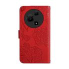 For TCL 60 NxtPaper 4G HT03 Skin Feel Butterfly Embossed Flip Leather Phone Case(Red) - 3