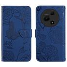 For TCL 60 NxtPaper 4G HT03 Skin Feel Butterfly Embossed Flip Leather Phone Case(Blue) - 1