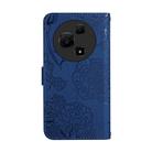 For TCL 60 NxtPaper 4G HT03 Skin Feel Butterfly Embossed Flip Leather Phone Case(Blue) - 3