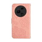 For TCL 60 SE / 605 HT03 Skin Feel Butterfly Embossed Flip Leather Phone Case(Pink) - 3