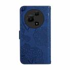 For TCL 60 SE / 605 HT03 Skin Feel Butterfly Embossed Flip Leather Phone Case(Blue) - 3