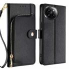 For Xiaomi Civi 4 Pro Zipper Bag Leather Phone Case(Black) - 1