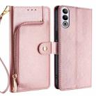 For OnePlus Ace 3V 5G Zipper Bag Leather Phone Case(Rose Gold) - 1